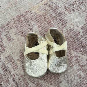 Freshly Picked Metallic Baby Moccasins